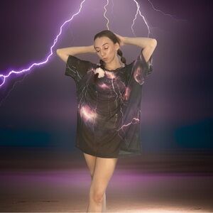 Small oversized sheer tee